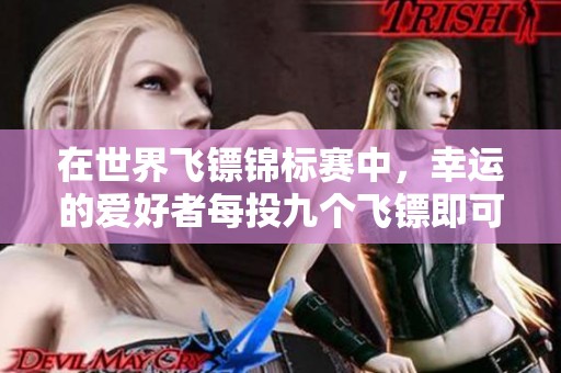 在世界飞镖锦标赛中，幸运的爱好者每投九个飞镖即可赢得高达六万元的奖金