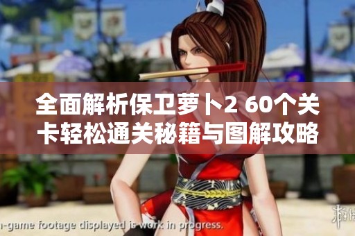 全面解析保卫萝卜2 60个关卡轻松通关秘籍与图解攻略全攻略