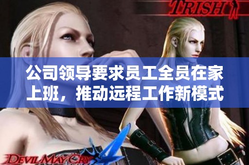 公司领导要求员工全员在家上班，推动远程工作新模式