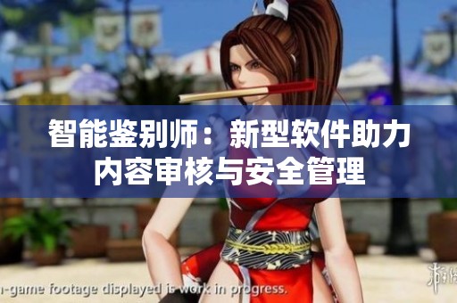 智能鉴别师：新型软件助力内容审核与安全管理