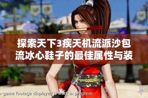 探索天下3疾天机流派沙包流冰心鞋子的最佳属性与装备选择技巧