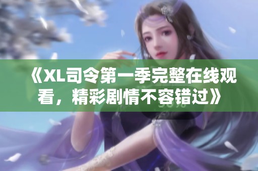 《XL司令第一季完整在线观看，精彩剧情不容错过》