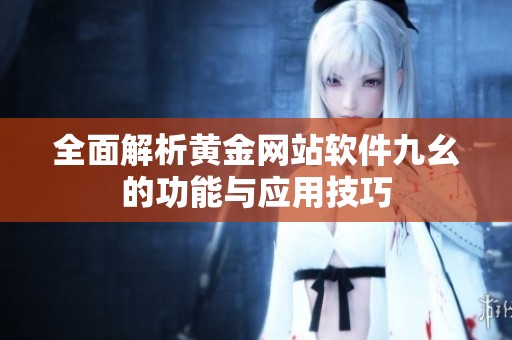 全面解析黄金网站软件九幺的功能与应用技巧