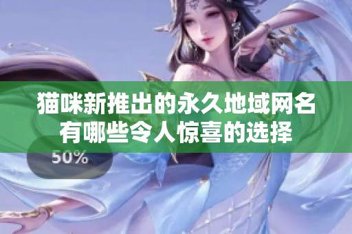 猫咪新推出的永久地域网名有哪些令人惊喜的选择