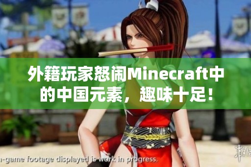 外籍玩家怒闹Minecraft中的中国元素，趣味十足！