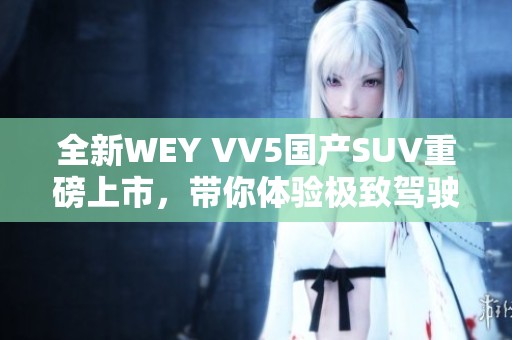 全新WEY VV5国产SUV重磅上市，带你体验极致驾驶乐趣