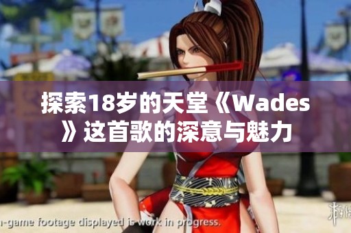 探索18岁的天堂《Wades》这首歌的深意与魅力