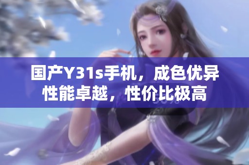 国产Y31s手机，成色优异性能卓越，性价比极高