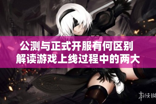 公测与正式开服有何区别 解读游戏上线过程中的两大阶段
