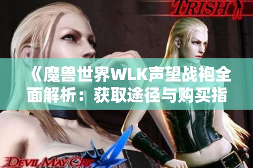 《魔兽世界WLK声望战袍全面解析：获取途径与购买指南》