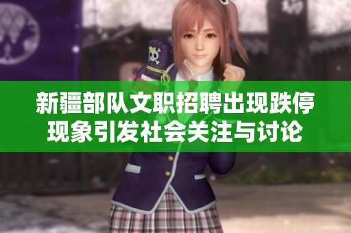 新疆部队文职招聘出现跌停现象引发社会关注与讨论