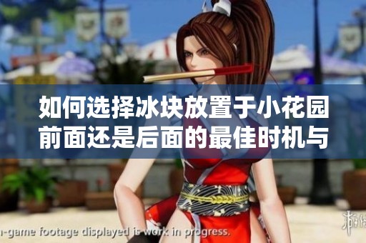 如何选择冰块放置于小花园前面还是后面的最佳时机与技巧
