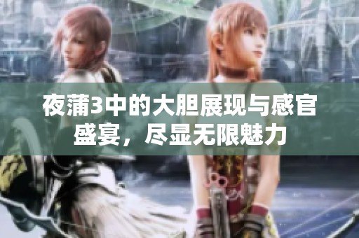 夜蒲3中的大胆展现与感官盛宴，尽显无限魅力
