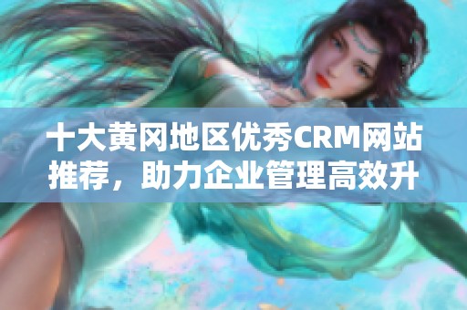 十大黄冈地区优秀CRM网站推荐，助力企业管理高效升级