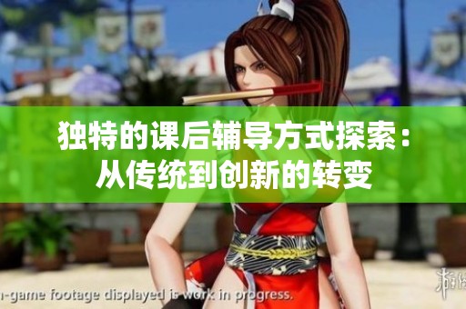 独特的课后辅导方式探索：从传统到创新的转变