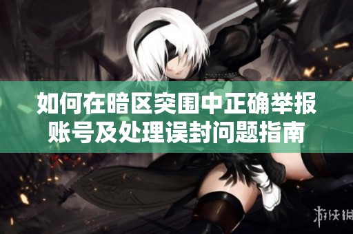 如何在暗区突围中正确举报账号及处理误封问题指南