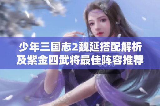 少年三国志2魏延搭配解析及紫金四武将最佳阵容推荐