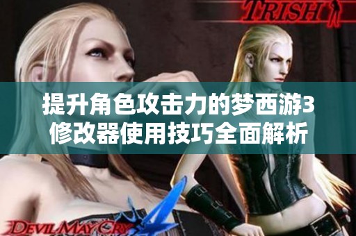 提升角色攻击力的梦西游3修改器使用技巧全面解析