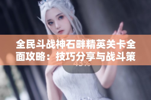 全民斗战神石畔精英关卡全面攻略：技巧分享与战斗策略详解