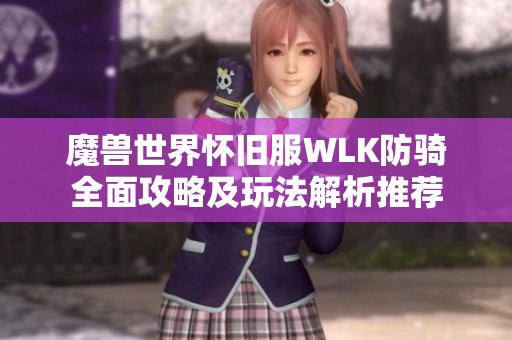 魔兽世界怀旧服WLK防骑全面攻略及玩法解析推荐