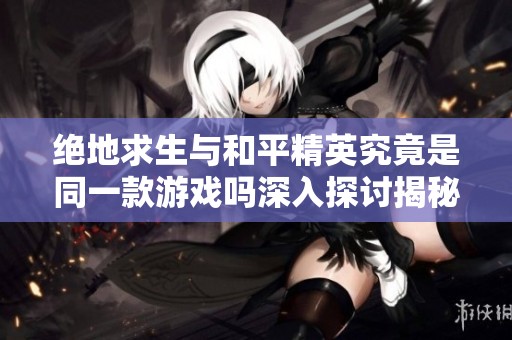 绝地求生与和平精英究竟是同一款游戏吗深入探讨揭秘