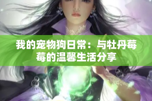 我的宠物狗日常：与牡丹莓莓的温馨生活分享