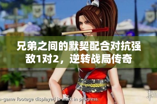 兄弟之间的默契配合对抗强敌1对2，逆转战局传奇