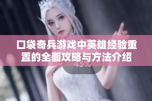 口袋奇兵游戏中英雄经验重置的全面攻略与方法介绍