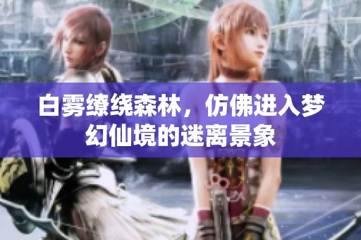 白雾缭绕森林，仿佛进入梦幻仙境的迷离景象