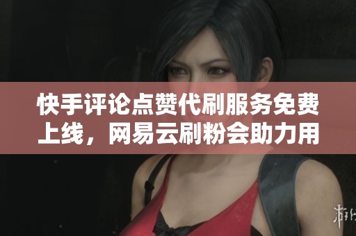 快手评论点赞代刷服务免费上线，网易云刷粉会助力用户发展