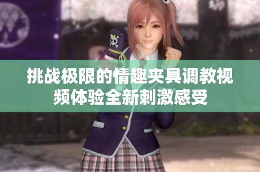 挑战极限的情趣夹具调教视频体验全新刺激感受