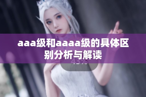 aaa级和aaaa级的具体区别分析与解读