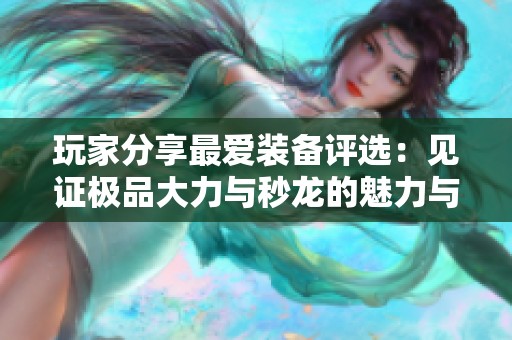 玩家分享最爱装备评选：见证极品大力与秒龙的魅力与抗冰实力