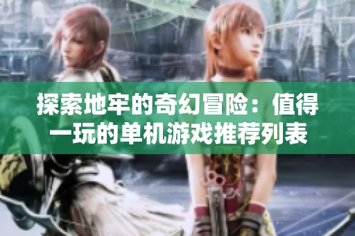 探索地牢的奇幻冒险：值得一玩的单机游戏推荐列表