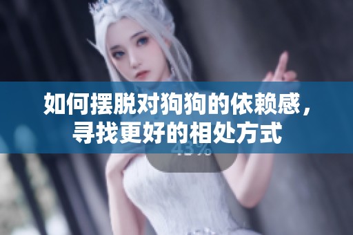 如何摆脱对狗狗的依赖感，寻找更好的相处方式