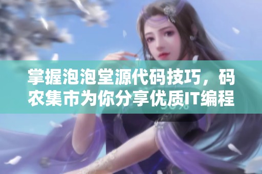 掌握泡泡堂源代码技巧，码农集市为你分享优质IT编程资源