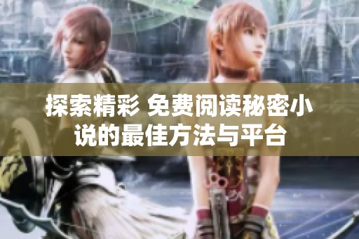 探索精彩 免费阅读秘密小说的最佳方法与平台
