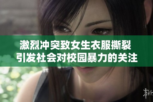 激烈冲突致女生衣服撕裂 引发社会对校园暴力的关注