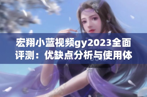 宏翔小蓝视频gy2023全面评测：优缺点分析与使用体验总结