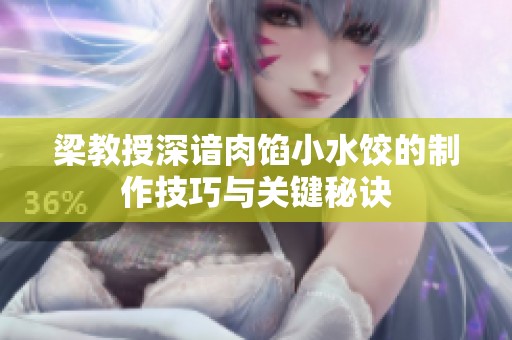 梁教授深谙肉馅小水饺的制作技巧与关键秘诀