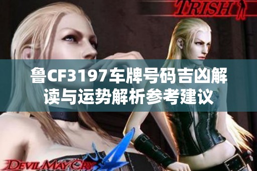 鲁CF3197车牌号码吉凶解读与运势解析参考建议