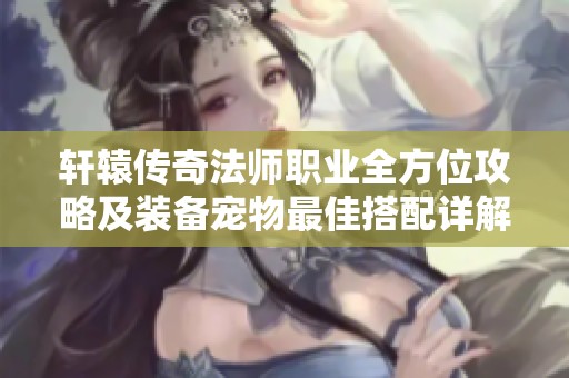 轩辕传奇法师职业全方位攻略及装备宠物最佳搭配详解