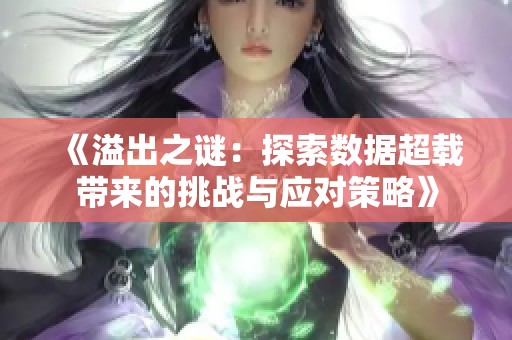 《溢出之谜：探索数据超载带来的挑战与应对策略》