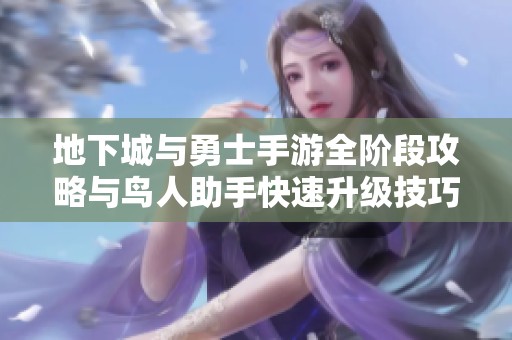 地下城与勇士手游全阶段攻略与鸟人助手快速升级技巧解析