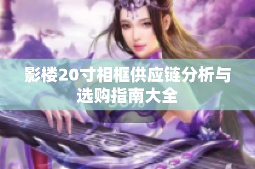 影楼20寸相框供应链分析与选购指南大全
