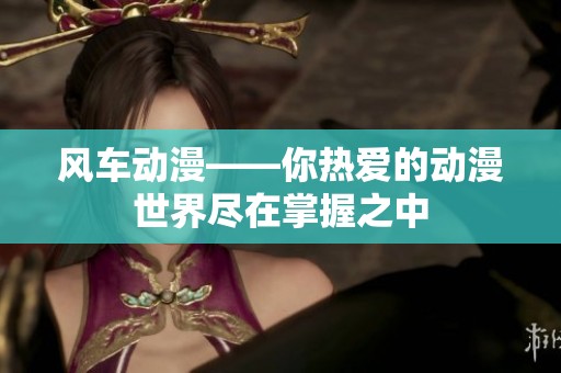 风车动漫——你热爱的动漫世界尽在掌握之中