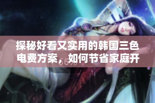 探秘好看又实用的韩国三色电费方案，如何节省家庭开支