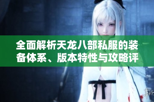 全面解析天龙八部私服的装备体系、版本特性与攻略评测技巧