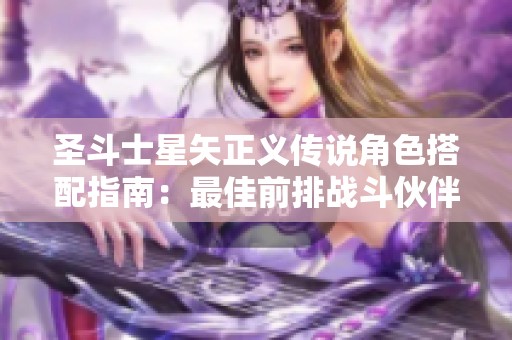 圣斗士星矢正义传说角色搭配指南：最佳前排战斗伙伴推荐分析