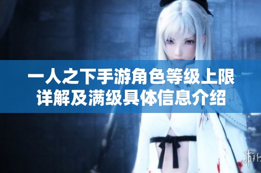 一人之下手游角色等级上限详解及满级具体信息介绍